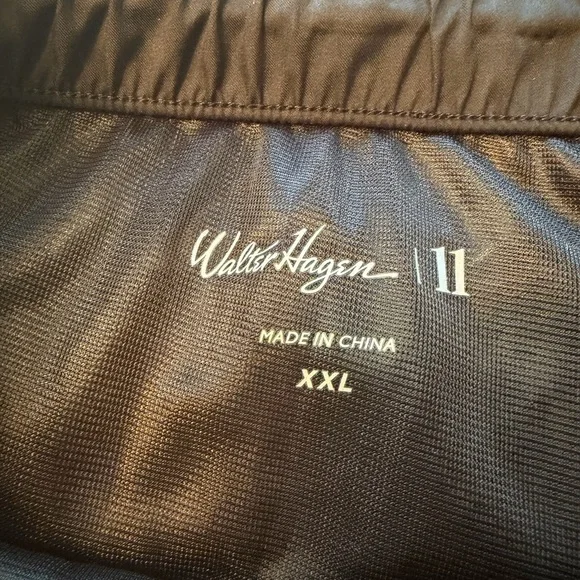 NWT Men's Black Walter Hagan Perfect 11 Rain Pants Zip Pocket/Legs Size 2XL - Picture 7 of 9